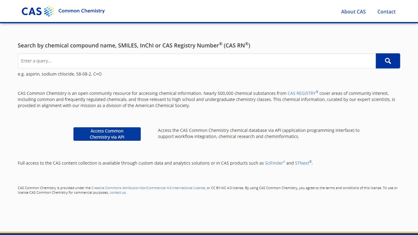 CAS Common Chemistry